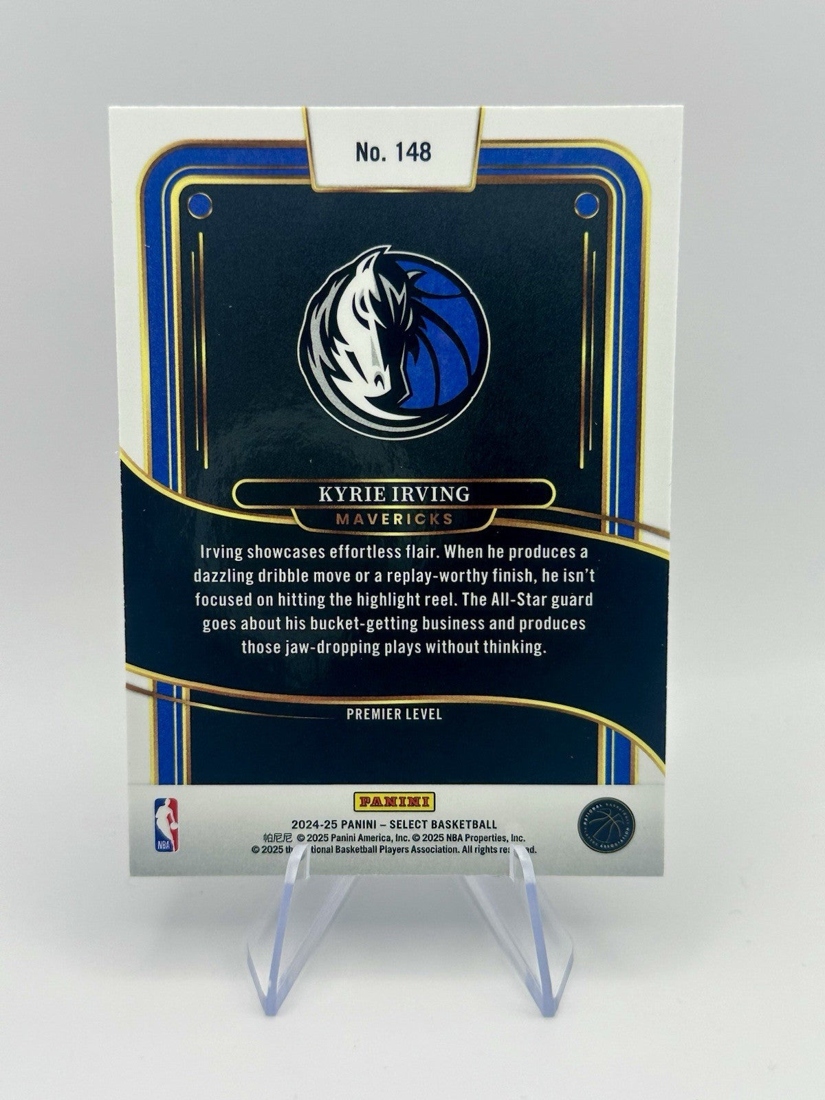 2024-25 Select Kyrie Irving Blue Prizm SSP Dallas Mavericks #148 Prem NBA Card