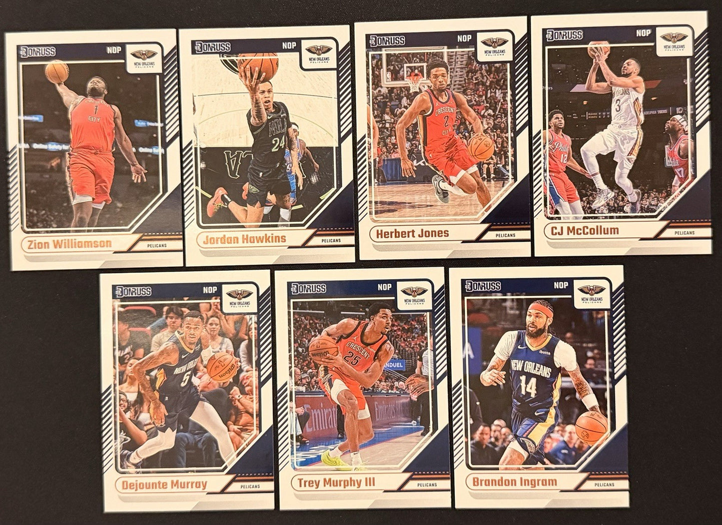 2024-25 Donruss New Orleans Pelicans Team Lot Zion Ingram Cards NBA Card