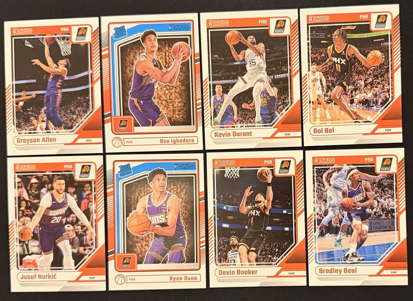2024-25 Donruss Phoenix Suns Team Lot Durant Booker Beal Dunn RC NBA Card