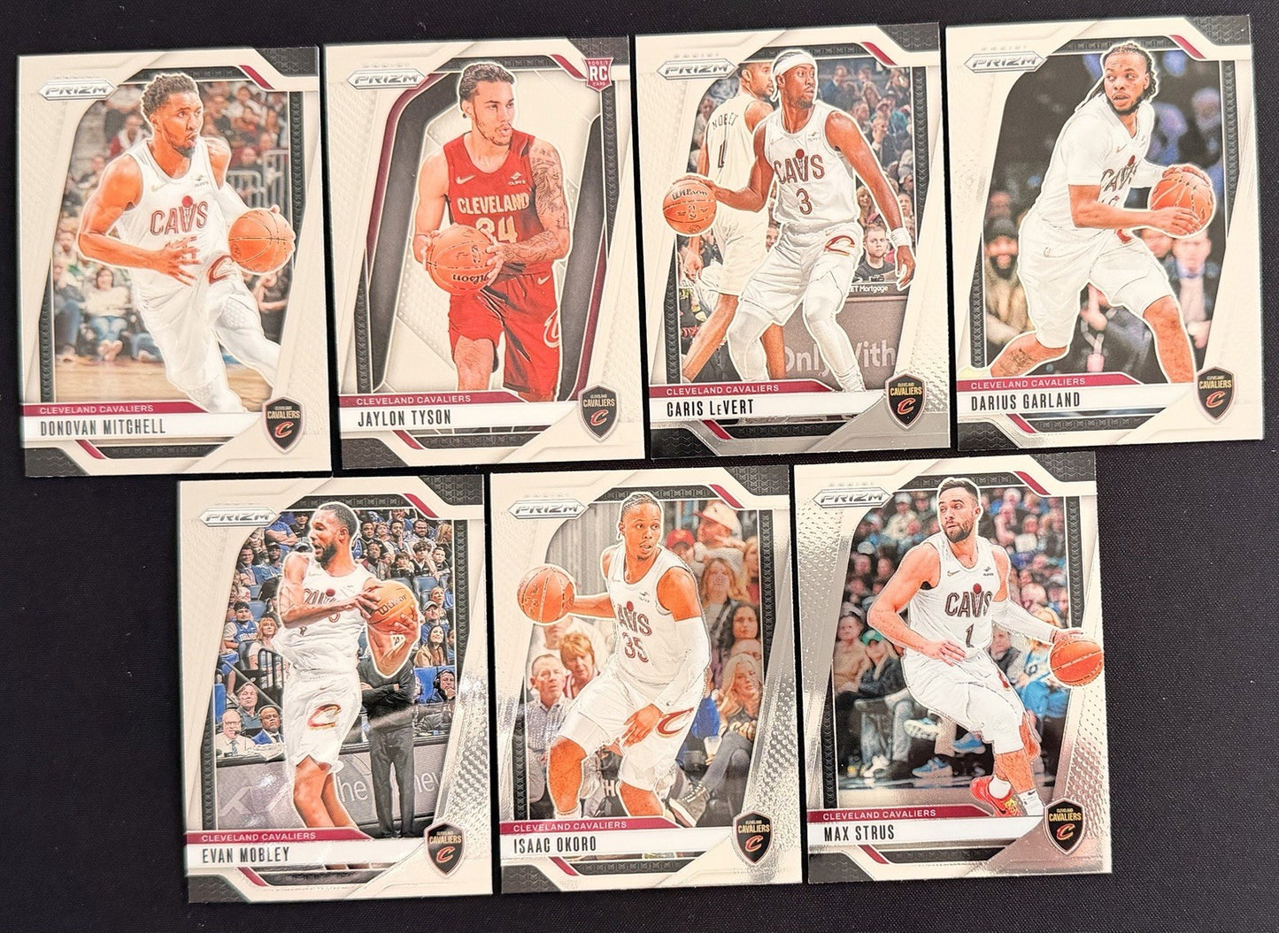 Cleveland Cavaliers Team Lot Panini Prizm Cards Mitchell Garland Mobley RC