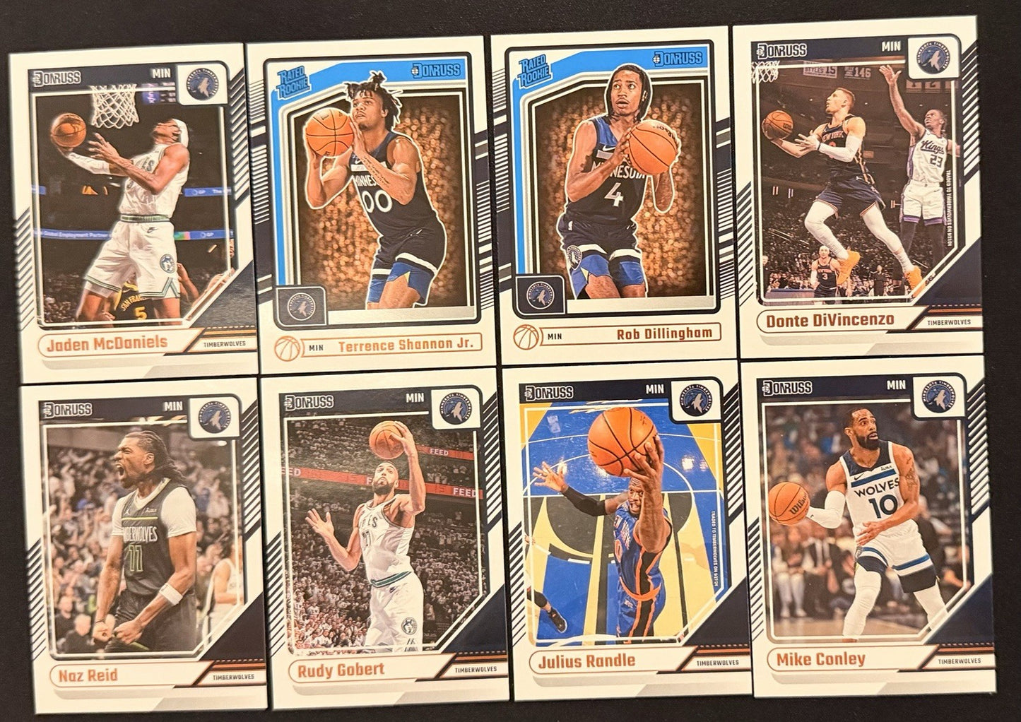 2024-25 Donruss Minnesota Timberwolves Team Lot Dillingham RC Cards NBA Card