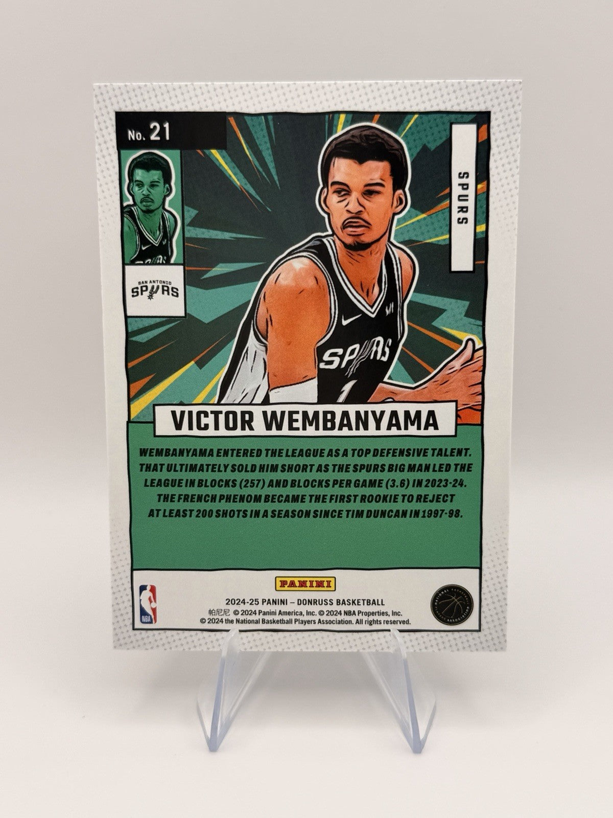 2024-25 Donruss Net Marvels Victor Wembanyama Spurs Insert #21 NM