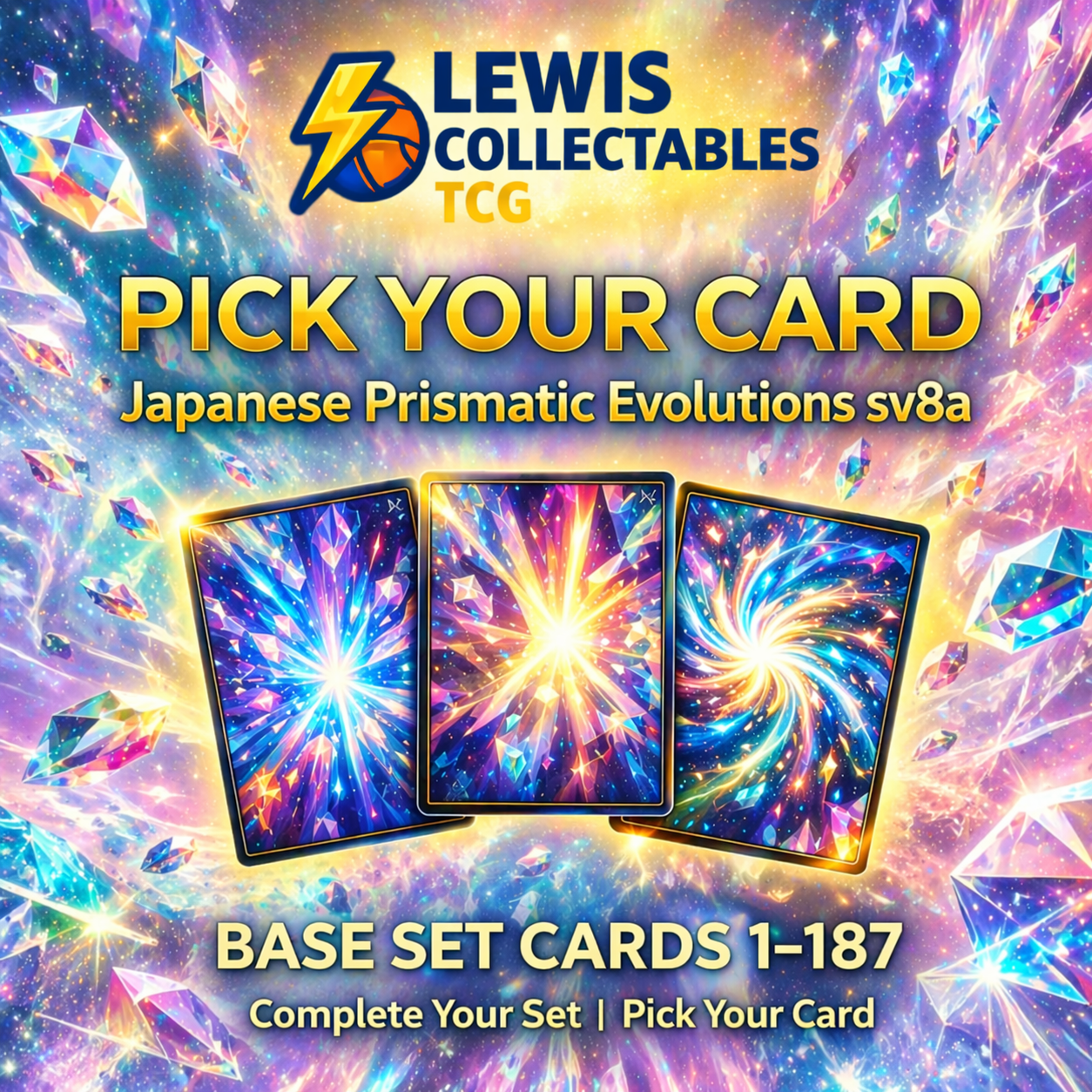 Pokemon Prismatic Evolutions SV8a Japanese Pick Your Card 1-187 NM