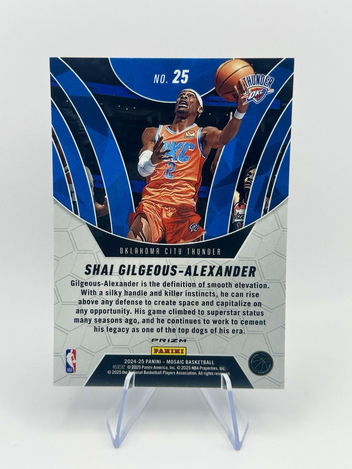 2024-25 Panini Prizm Mosaic #25 Shai Gilgeous-Alexander OKC NBA Card