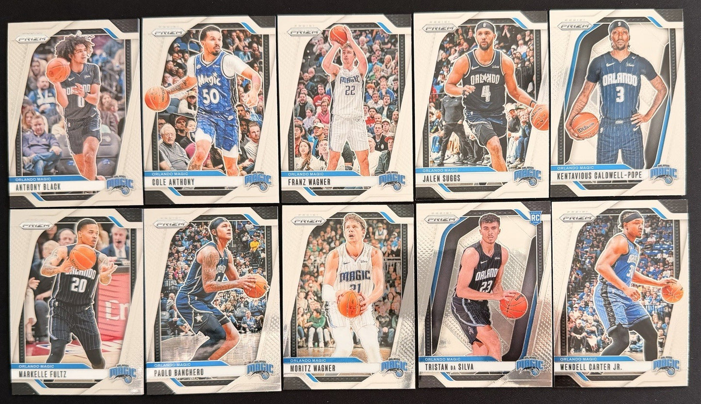 Orlando Magic Team Lot Panini Prizm Cards Banchero Wagner Suggs RC NM NBA Card