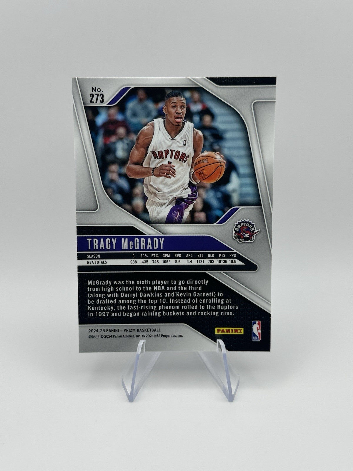 2024-25 Panini Prizm #273 Tracy McGrady Toronto Raptors NBA Card