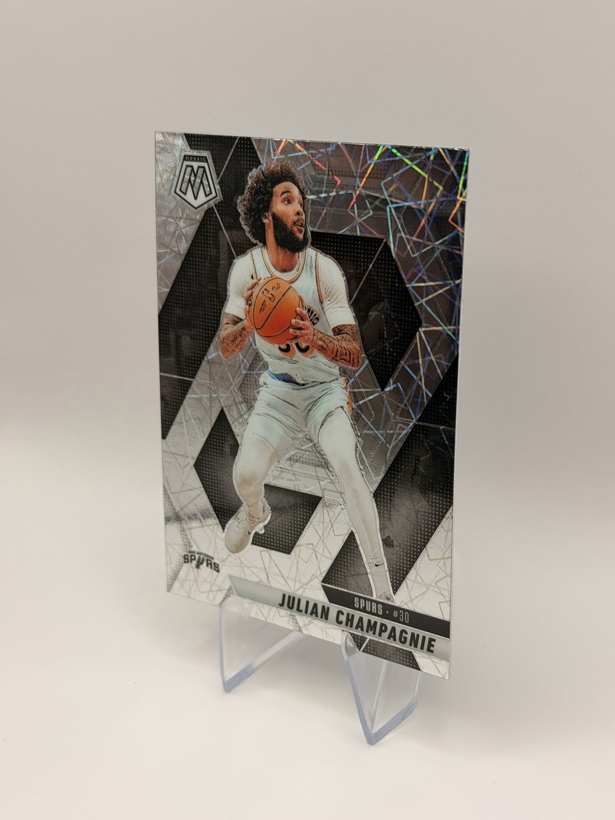 2024-25 Mosaic Julian Champagnie Prizm San Antonio Spurs #109 NM