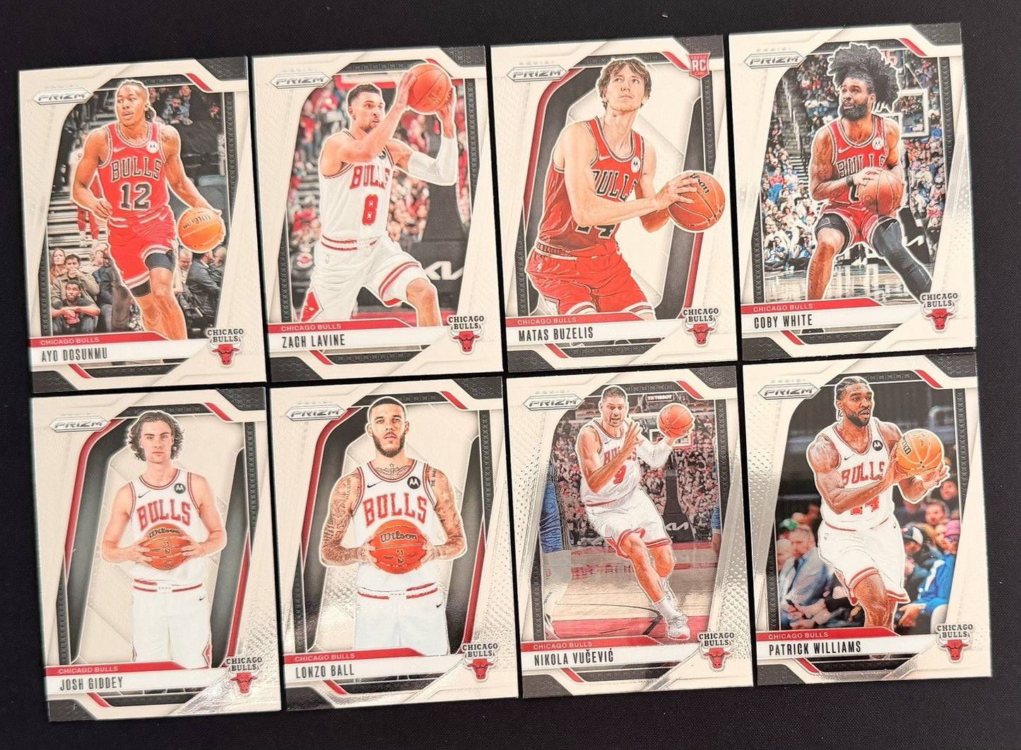Chicago Bulls Team Lot Panini Prizm Cards Josh Giddey Coby White Rookie +