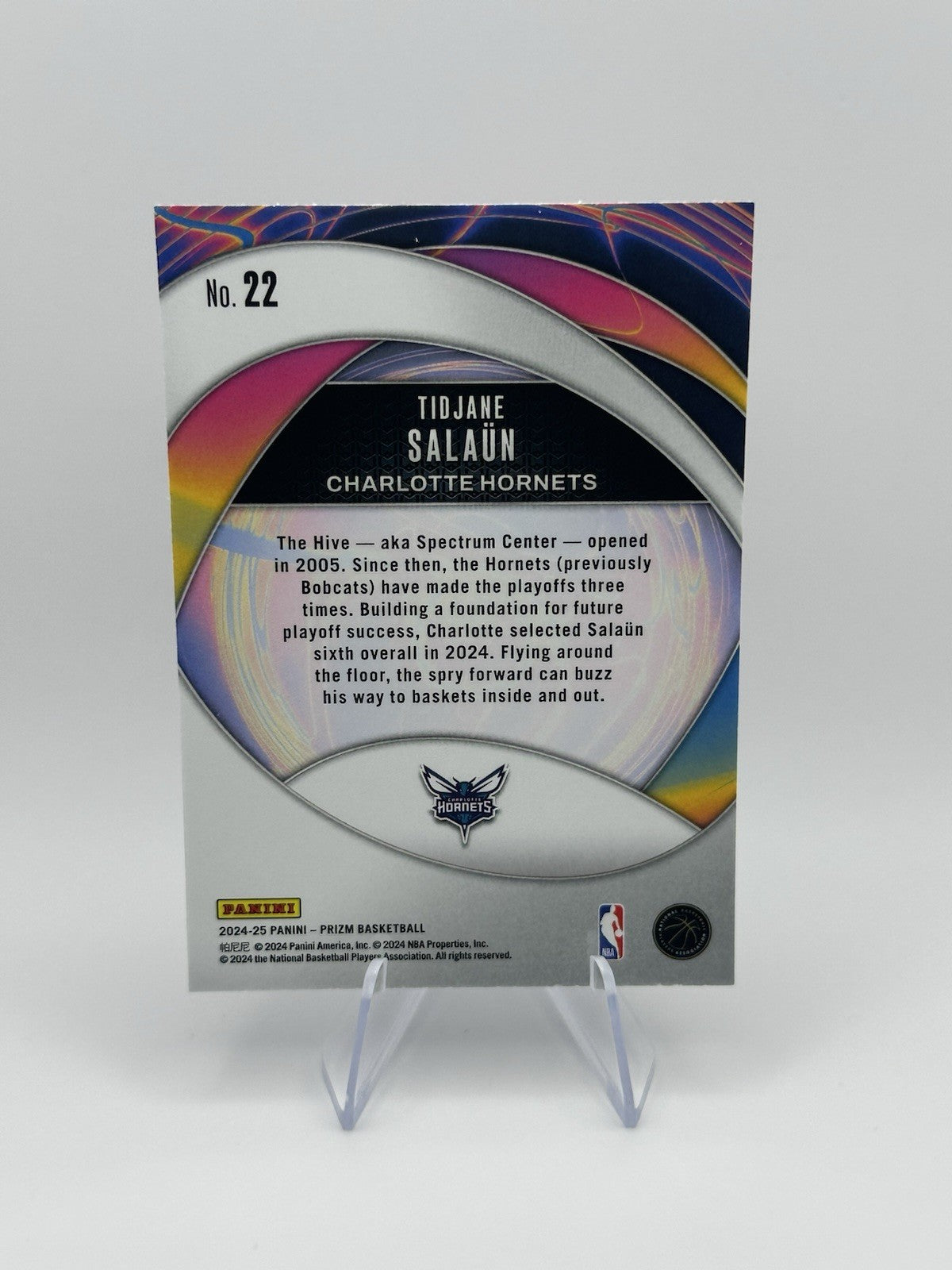 2024-25 Panini Prizm Tidjane Salaun Instant Impact RC NBA Card