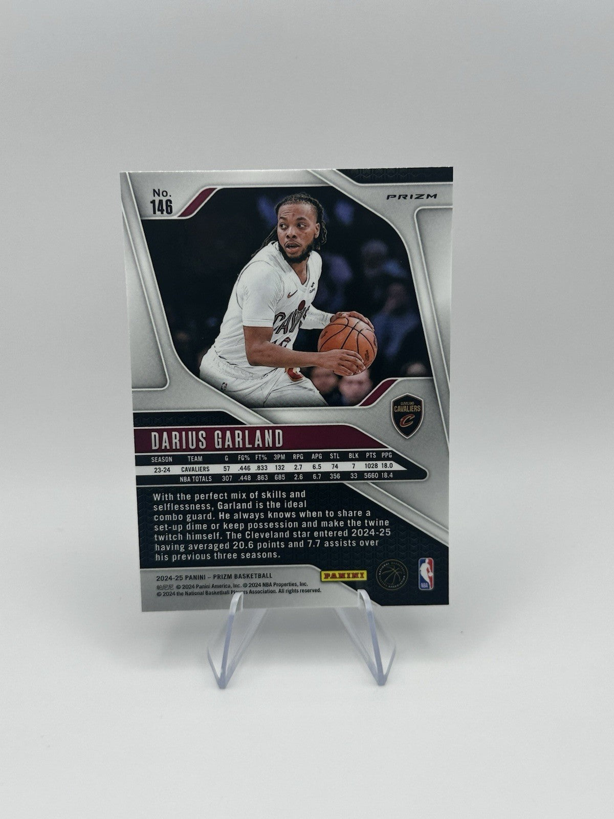 2024-25 Panini Prizm Silver Cleveland Cavaliers #146 Darius Garland NBA Card
