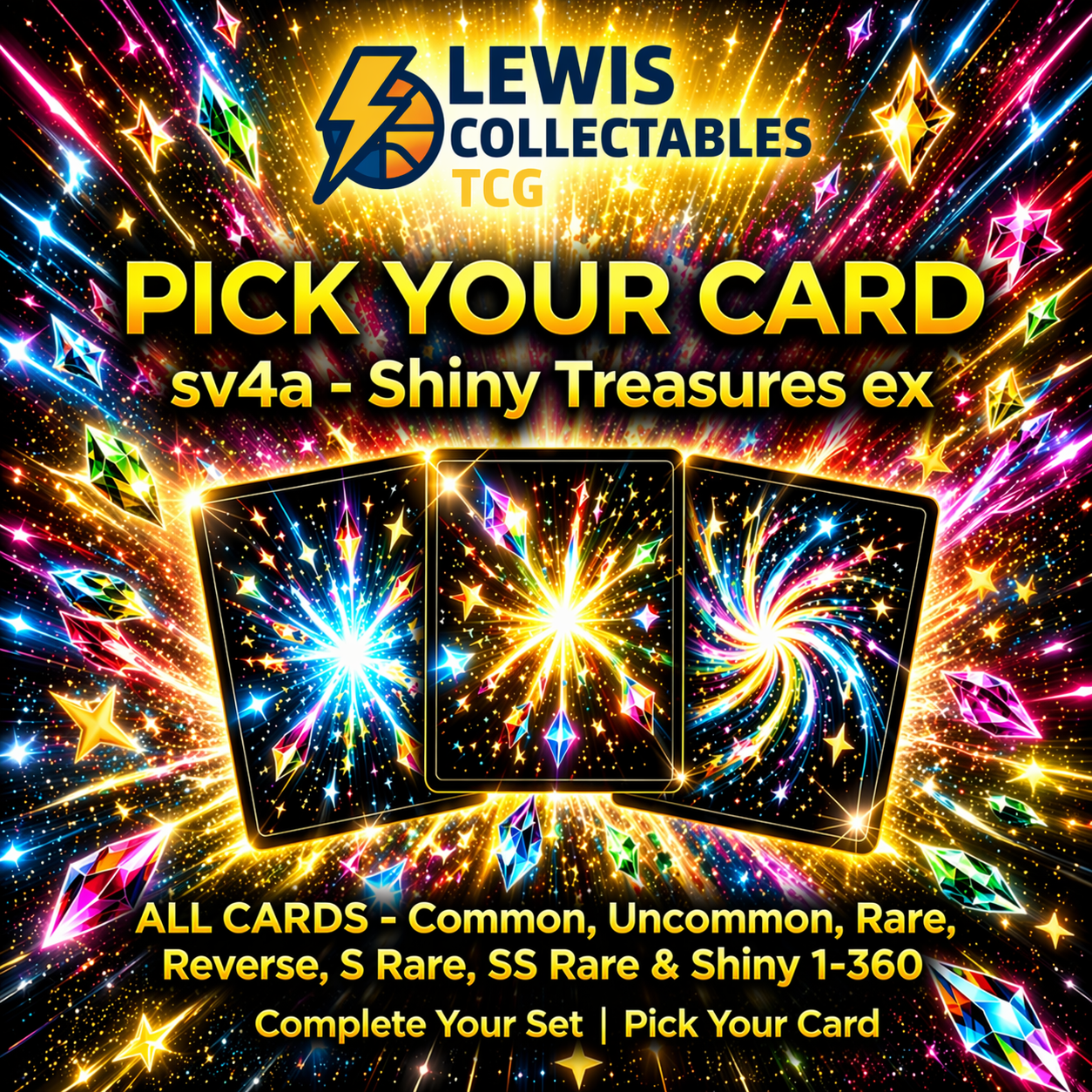 Pokemon SV4a Shiny Treasures ex Pick Your Card All Rarities 1-360 NM
