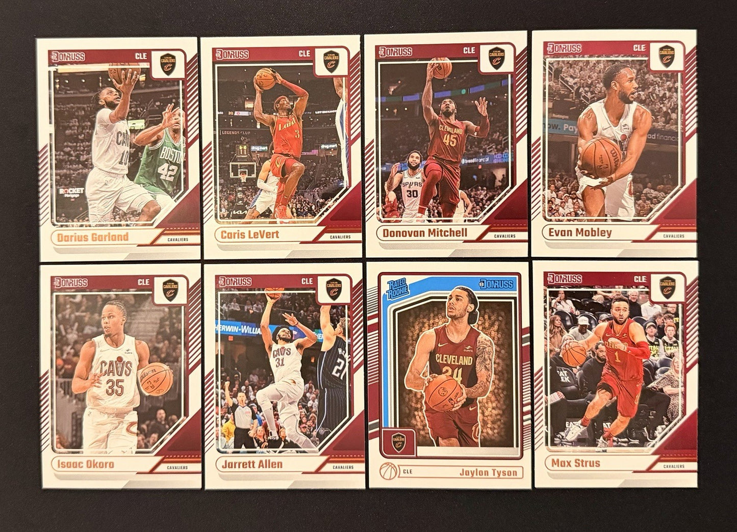 2024-25 Donruss Cleveland Cavaliers Team Lot Donovan Mitchell Mobley Tyson RC