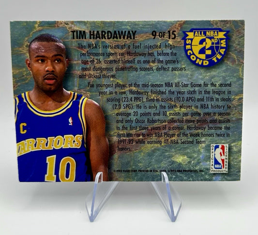 1992-93 Fleer Ultra Tim Hardaway All- 2nd Team Warriors NBA Card