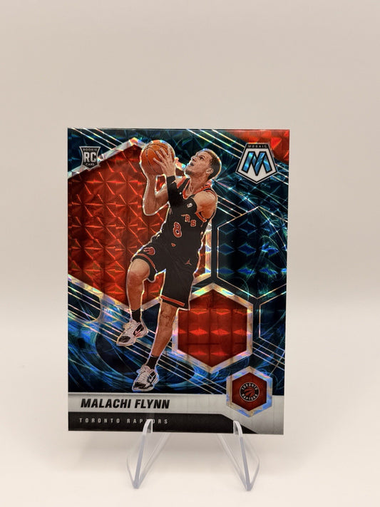 2020-21 Panini Mosaic Malachi Flynn Red Reactive Rookie RC Raptors #236 NM