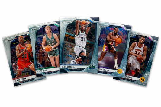2024-25 Panini Prizm Legends 5 Lot Bird Johnson Olajuwon Garnett Rodman NBA Card