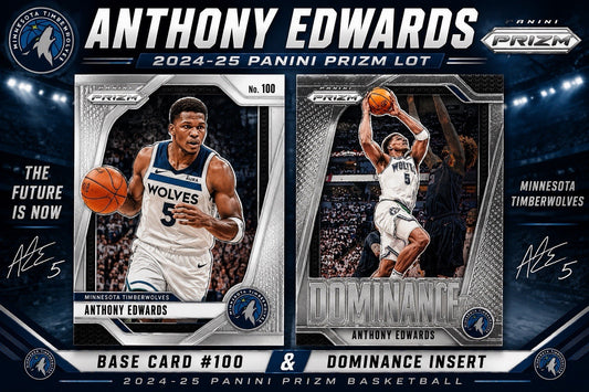 2024-25 Panini Prizm Anthony Edwards Dominance Silver Prizm Timberwolves Lot