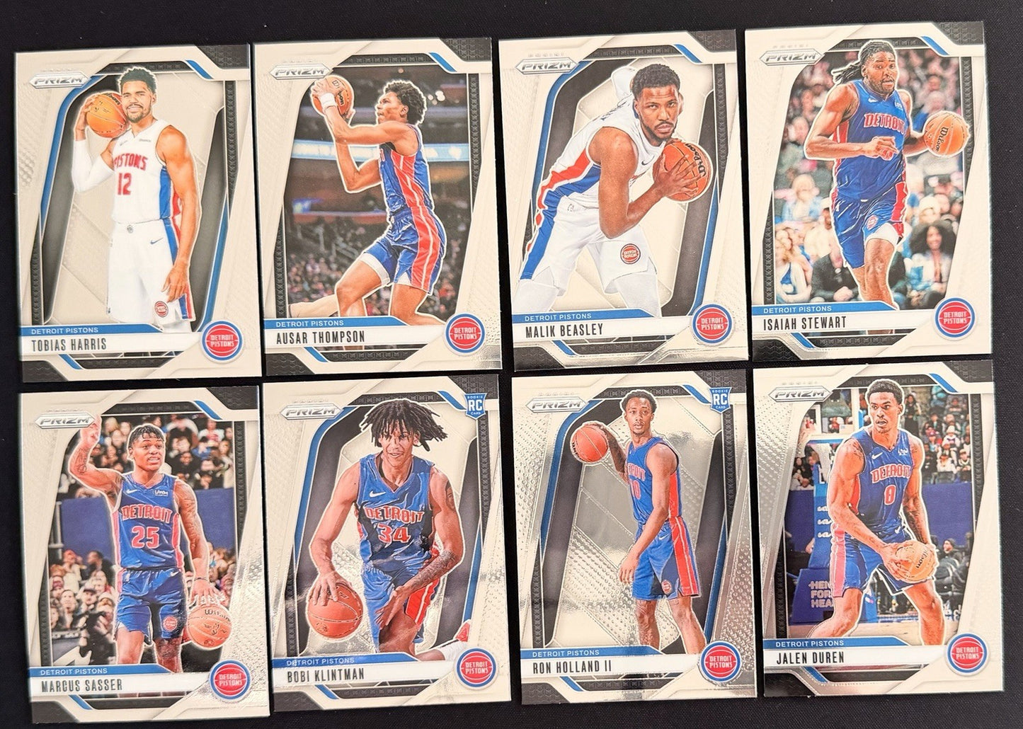 Detroit Pistons Team Lot Panini Prizm Cards Ausar Thompson Ron Holland RC Duren