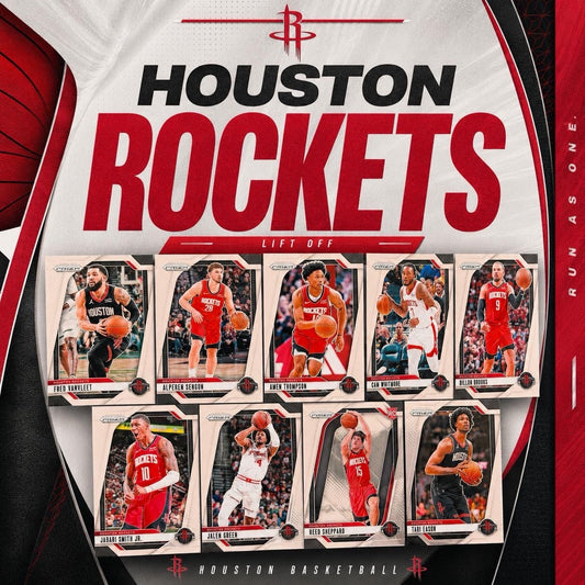Houston Rockets Team Lot Panini Prizm Cards Sengun Thompson Whitmore Sheppard