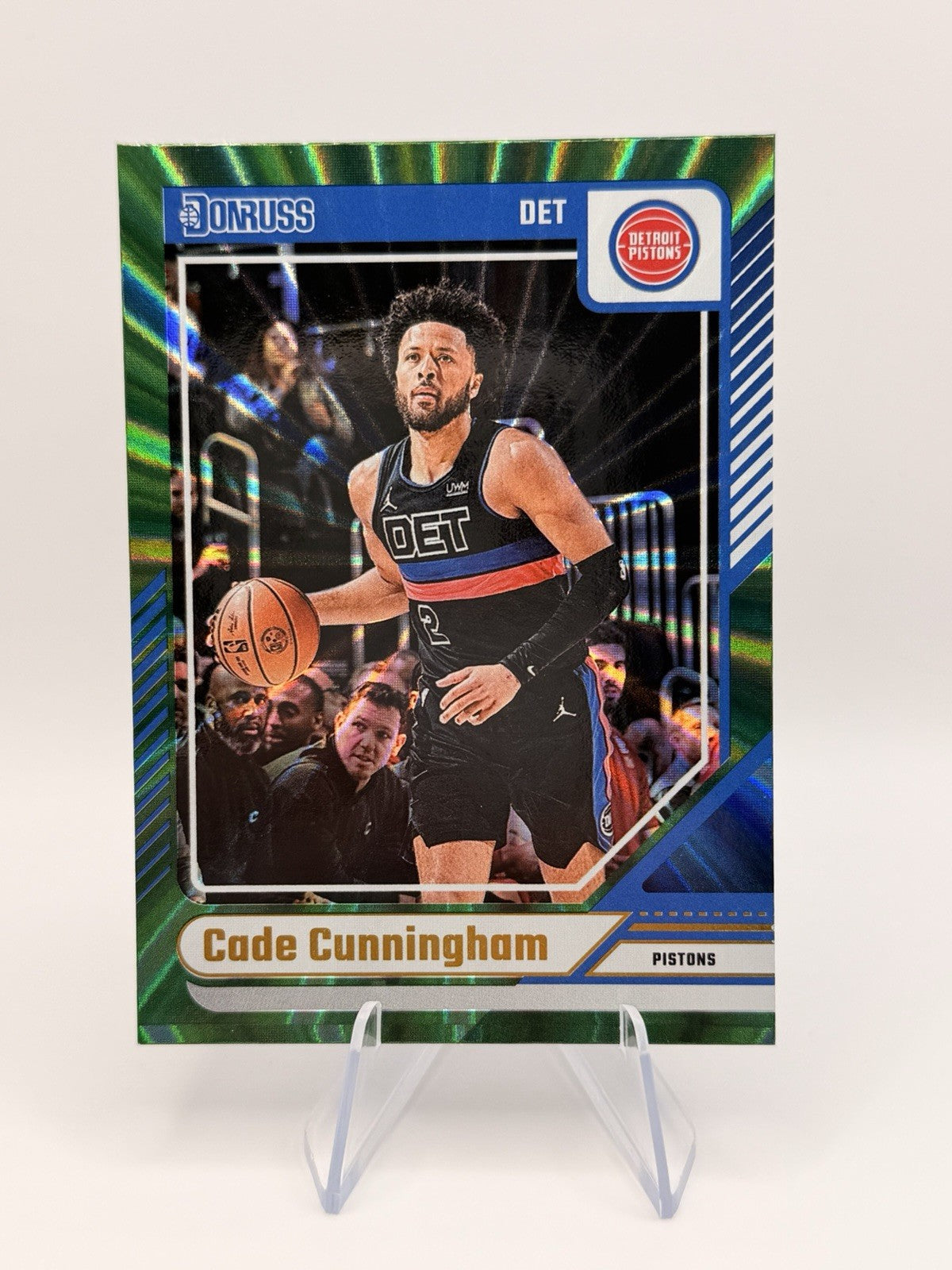 2024-25 Panini Donruss Holo Green Laser Detroit Pistons Cade Cunningham #174