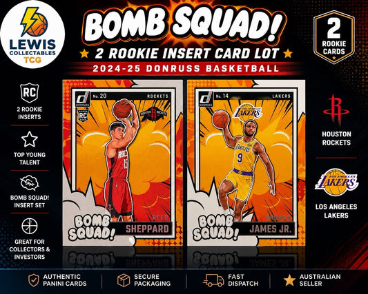 2024-25 Donruss Bomb Squad Reed Sheppard RC Bronny James Jr RC Rookie Lot