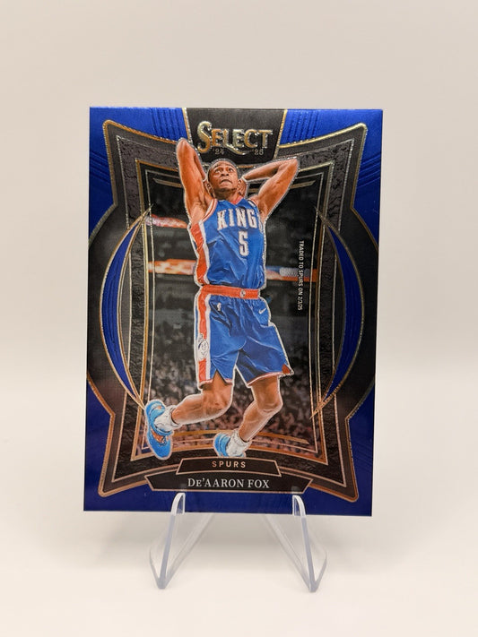 2024-25 Panini Select - Concourse De'Aaron Fox #3 Blue NBA Card