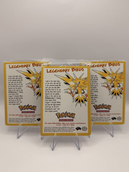 Pokemon Legendary Birds Sealed Promo Set Moltres Articuno Zapdos 21 22 23 WOTC