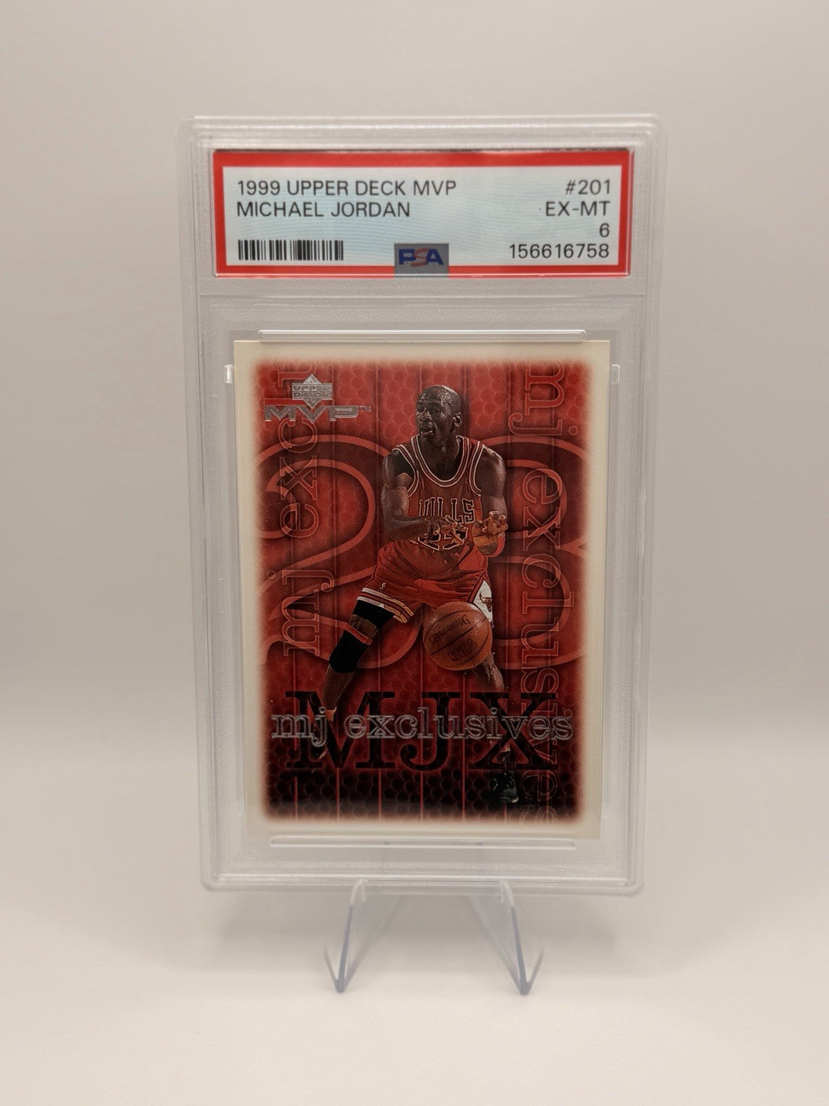 Michael Jordan 1999 Upper Deck MVP MJ Exclusives #201 PSA 6 Chicago Bulls