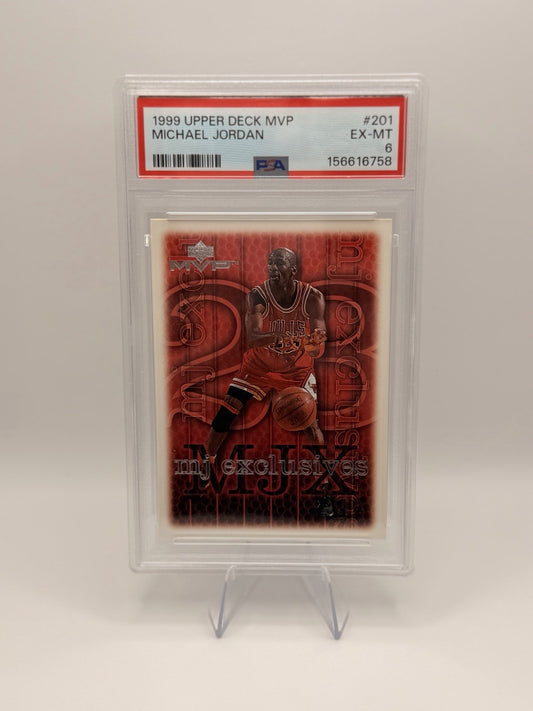 Michael Jordan 1999 Upper Deck MVP MJ Exclusives #201 PSA 6 Chicago Bulls