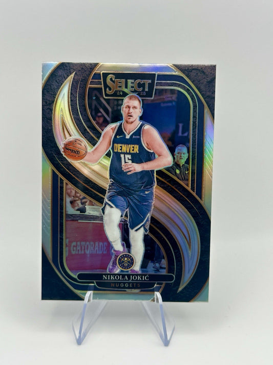2024-25 Select Nikola Jokic Silver Prizm Denver Nuggets #140 Premier NBA Card