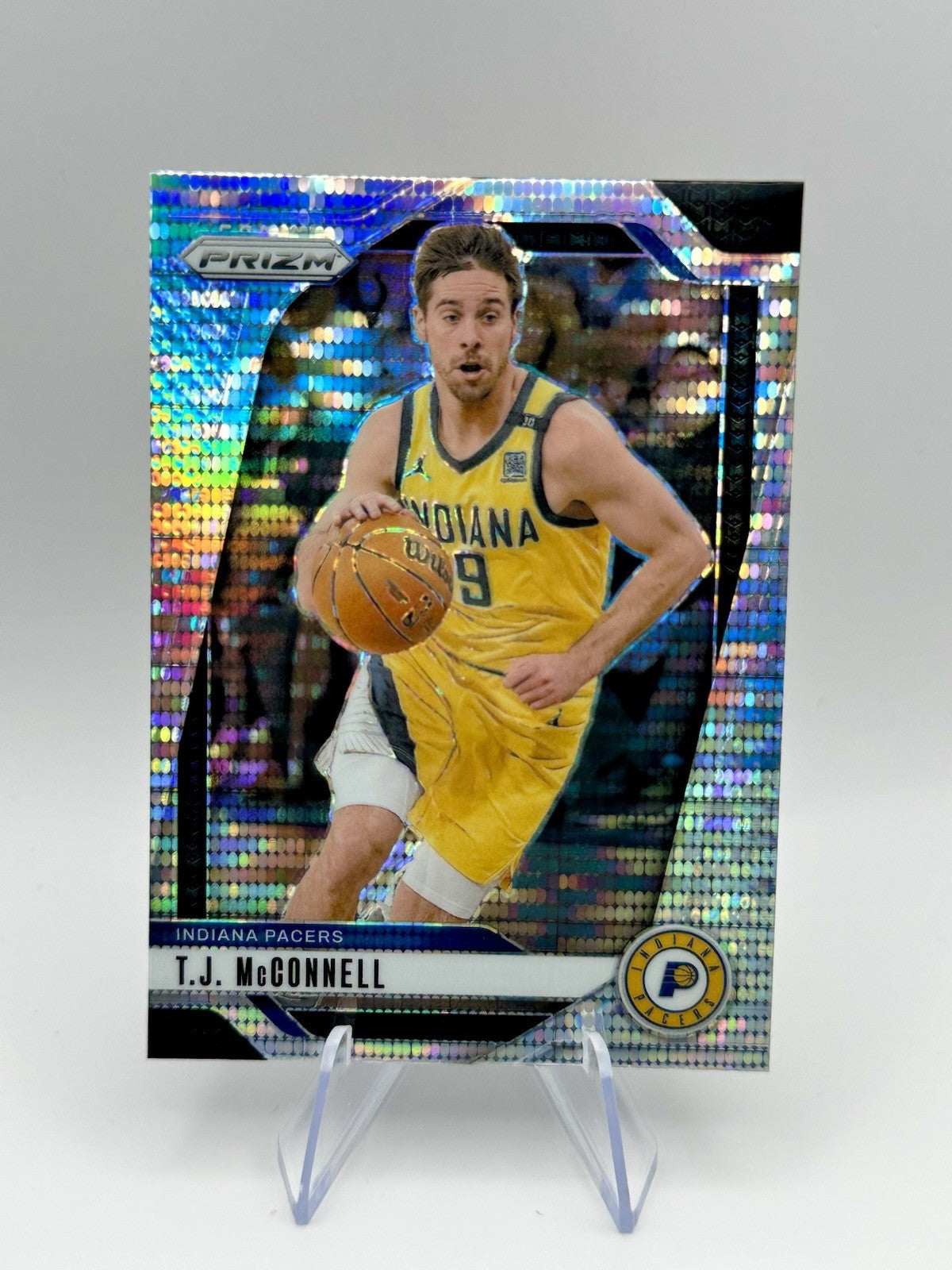 2024-25 Panini Prizm Prizm T.J. McConnell Fast Break Prizm Pacers #191 NBA Card