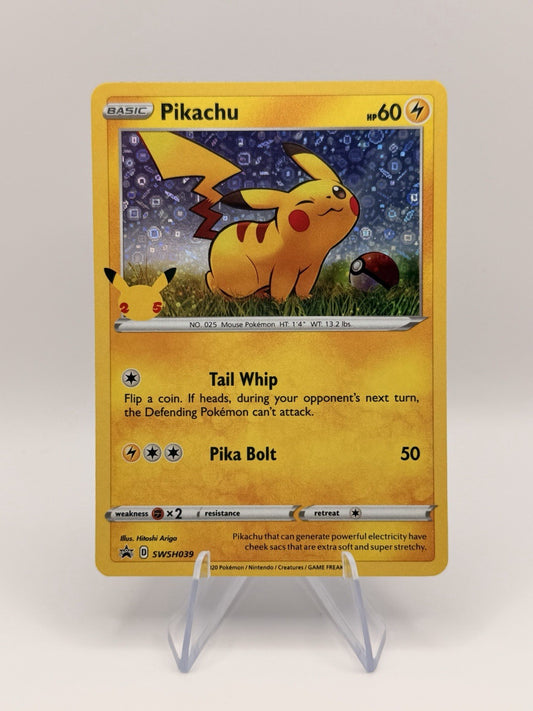 Pikachu SWSH039 25th Anniversary General Mills Holo Stamped Pokemon Promo 2021