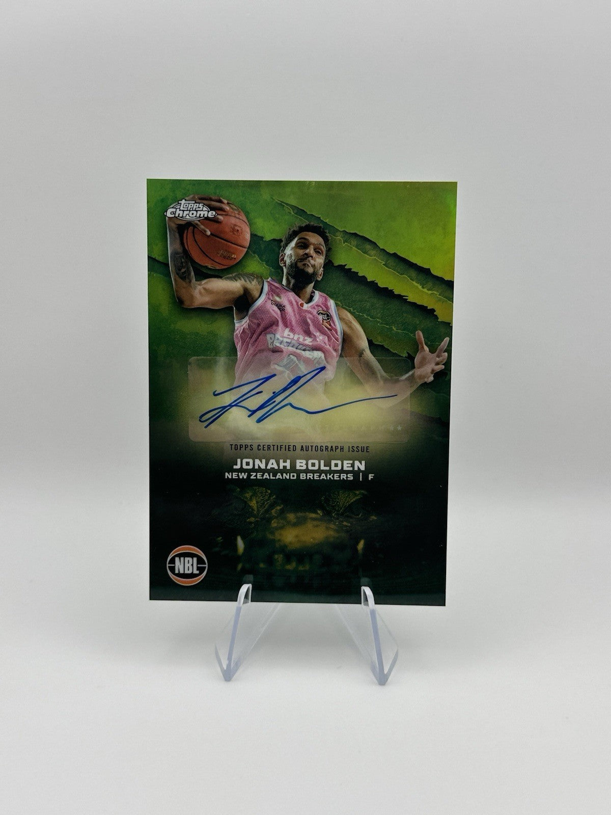 2024-25 Topps Chrome NBL Auto A-JBO Jonah Bolden, New Zealand Breakers