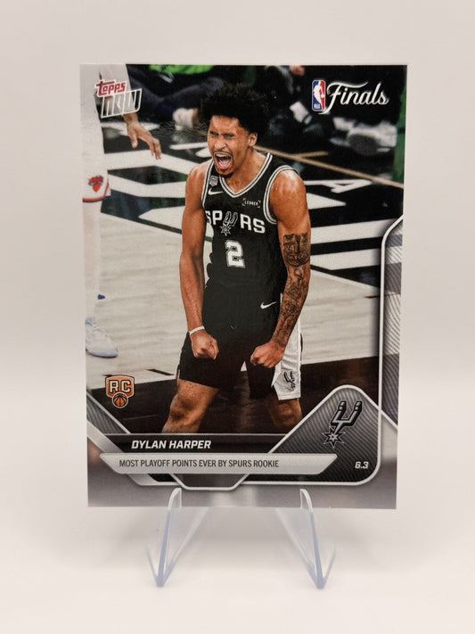 2025-26 Topps NOW Dylan Harper RC #329 Spurs NBA Finals Rookie Record