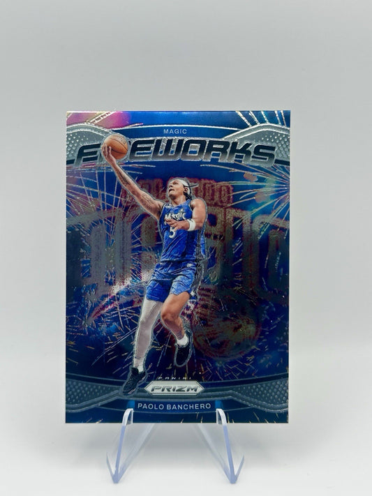 2024-25 Panini Paolo Banchero #5 Fireworks Orlando Magic Insert NBA Card