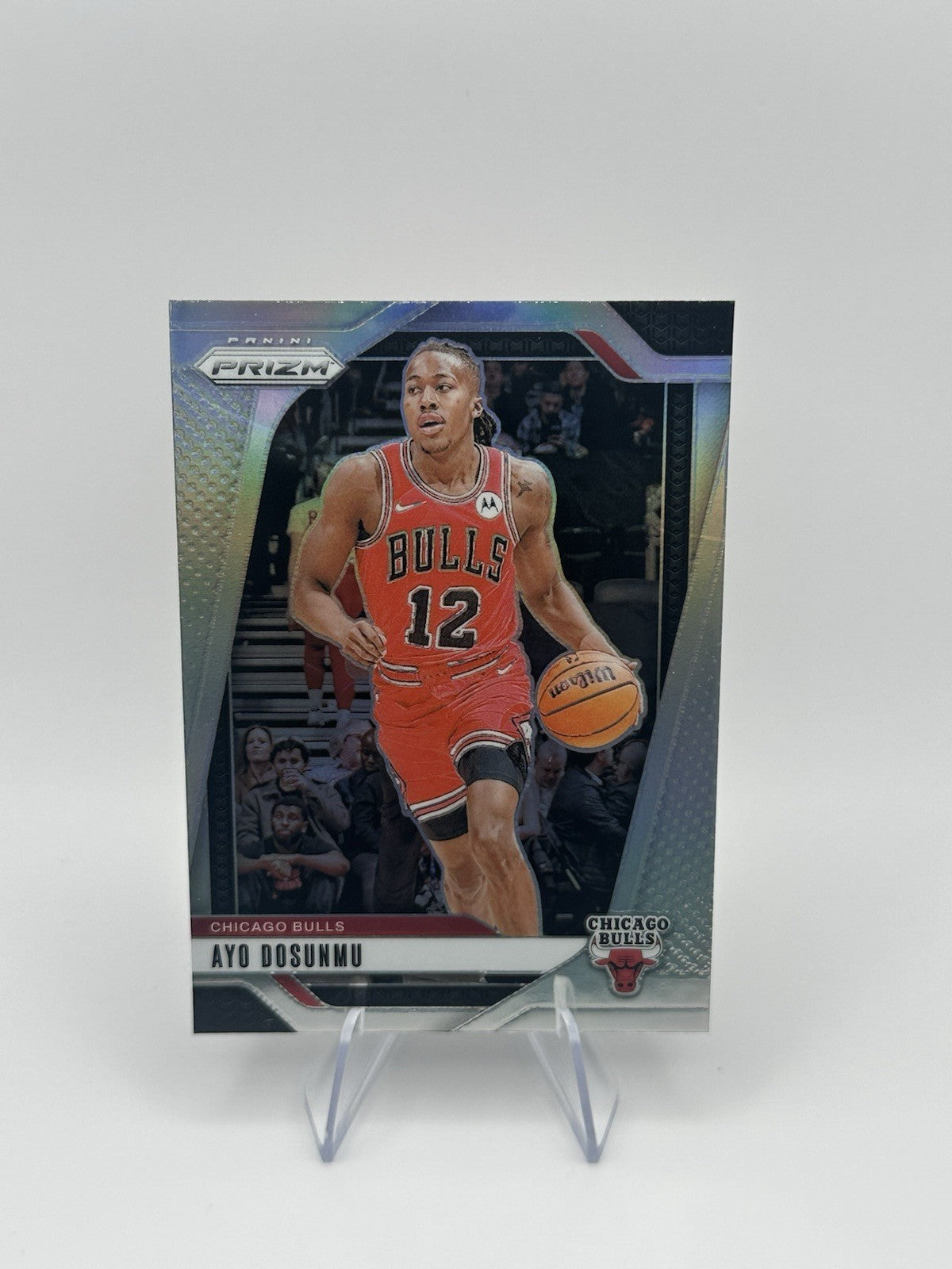 2024-25 Panini Prizm Silver Prizm Chicago Bulls #121 Ayo Dosunmu NBA Card