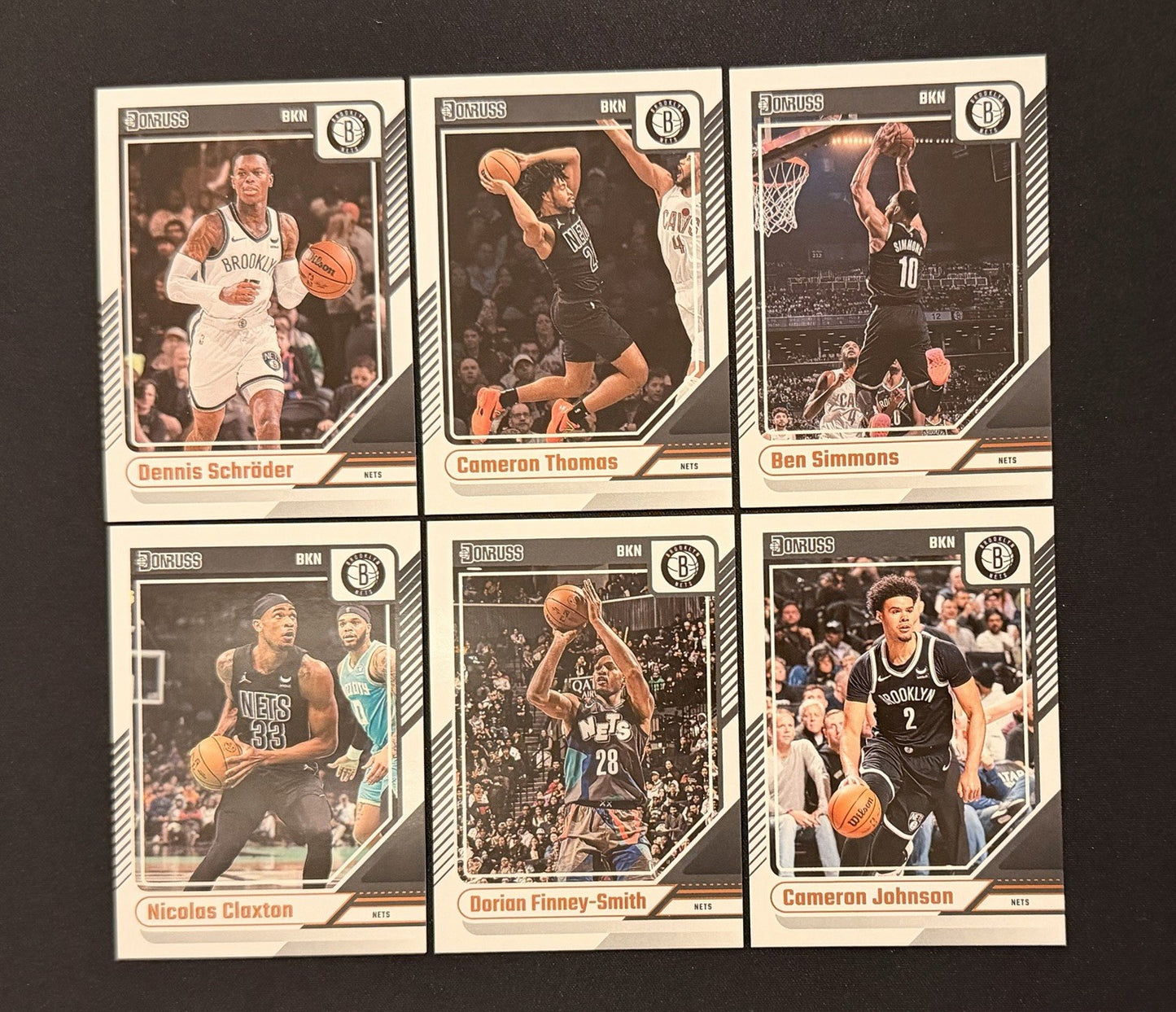 2024-25 Donruss Brooklyn Nets Team Lot Cam Thomas Simmons Johnson NM NBA Card