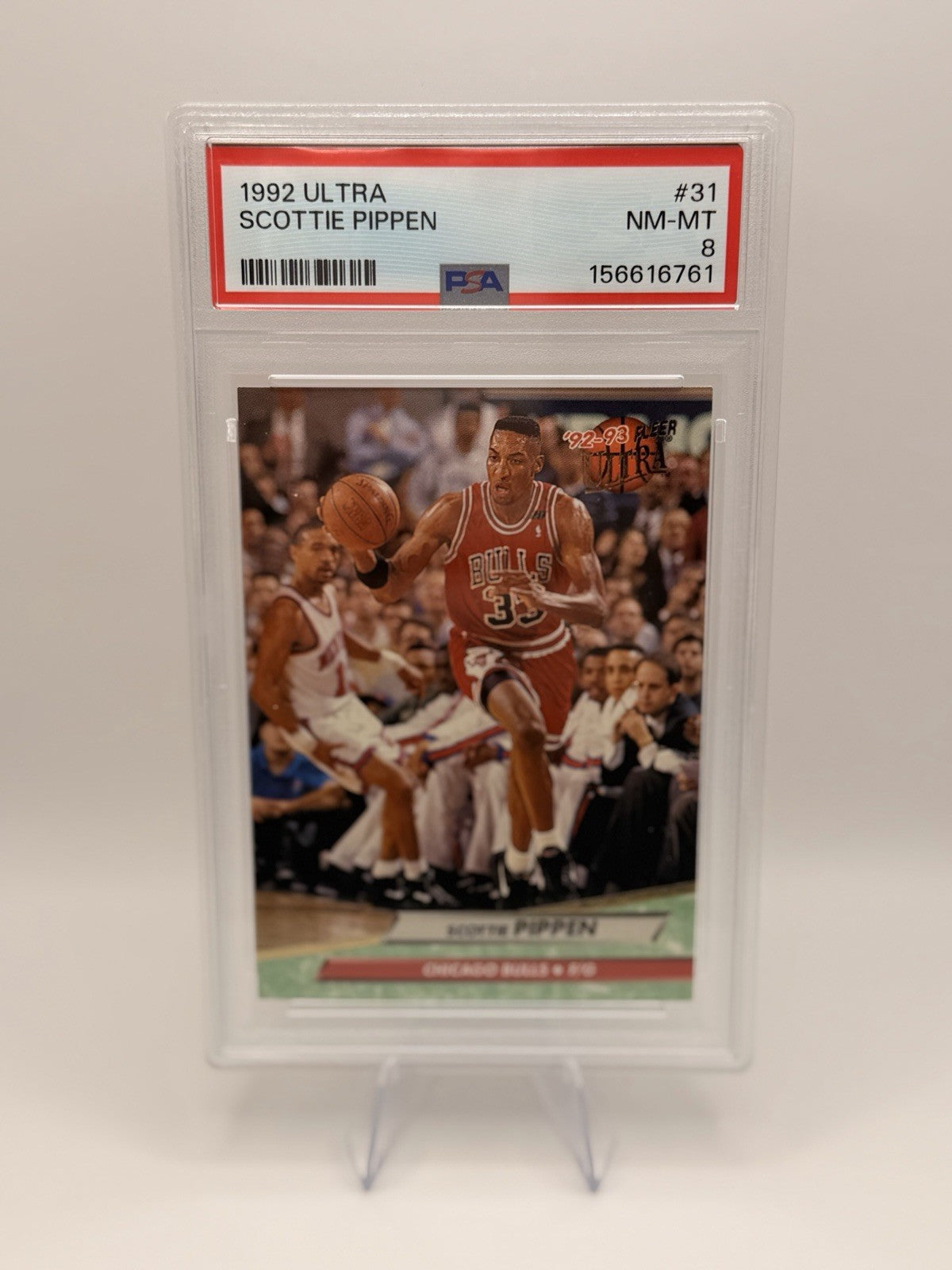 Scottie Pippen 1992 Fleer Ultra #31 PSA 8 Chicago Bulls HOF Vintage NBA Card