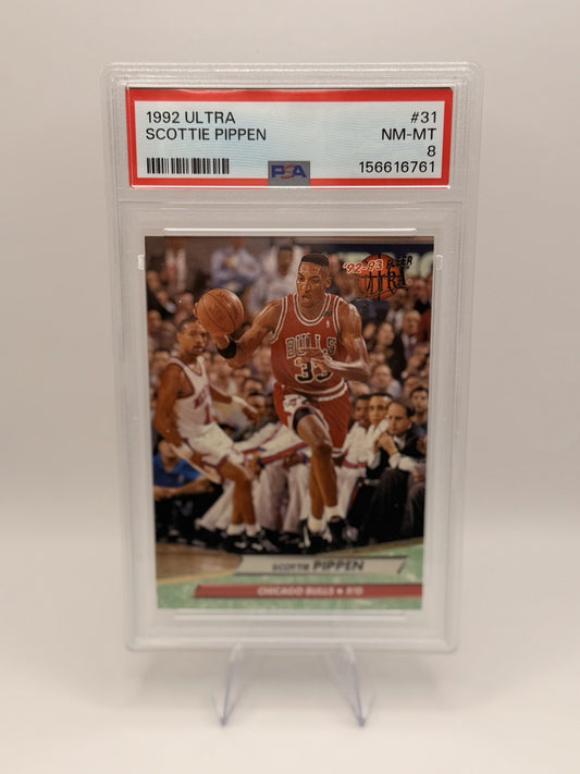 Scottie Pippen 1992 Fleer Ultra #31 PSA 8 Chicago Bulls HOF Vintage NBA Card