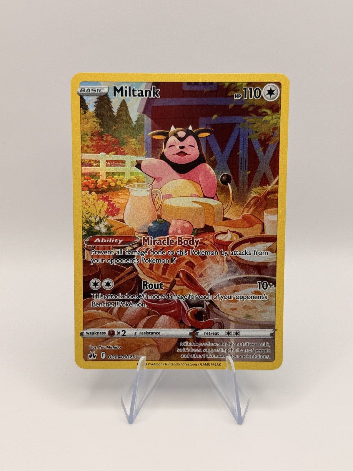 Pokémon Crown Zenith Galarian Gallery Miltank GG24/GG70 Holo Near Mint