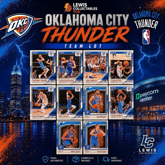 2024-25 Donruss Oklahoma City Thunder Team Lot SGA Holmgren Wallace RC NBA Card