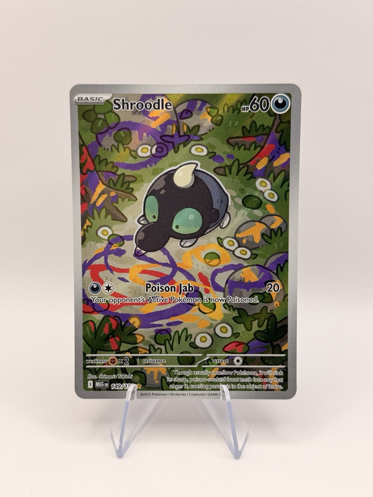 2025 Pokemon TCG Mega Evolution Shroodle Illustration Rare 149/131 IR NM