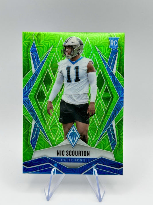 2025 Panini Phoenix Nic Scourton RC Green Prizm Rookie Panthers #231/75 NFL