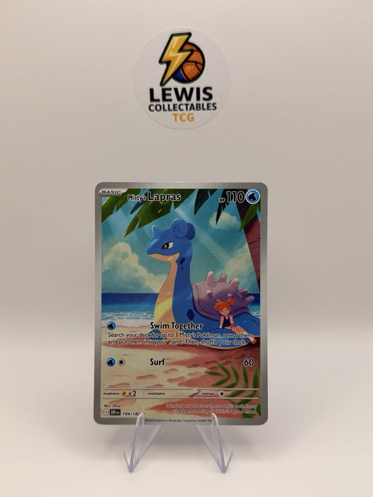 Pokemon - Mistys Lapras 194/182 Illustration Rare - Destined Rivals