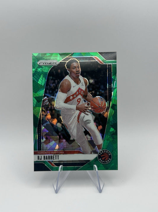 2024-25 Panini Prizm Green Ice Prizm #101 RJ Barrett Toronto Raptors NBA Card