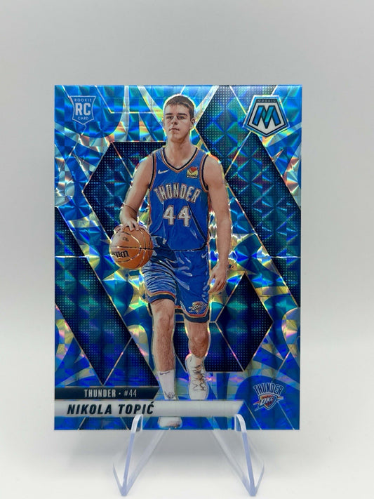 2024-25 Panini Mosaic Rookies Nikola Topic #242 Mosaic Prizm RC NBA Card
