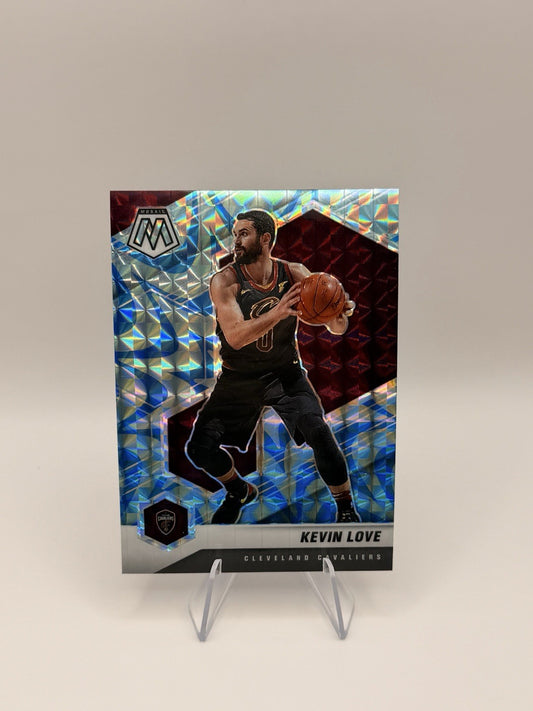 2020-21 Panini Mosaic Kevin Love Blue Mosaic Prizm #101 Cleveland Cavaliers