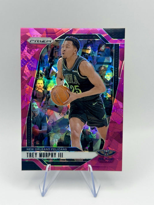 2024-25 Panini Prizm Pink Ice Trey Murphy III #173 New Orleans Pelicans NBA Card