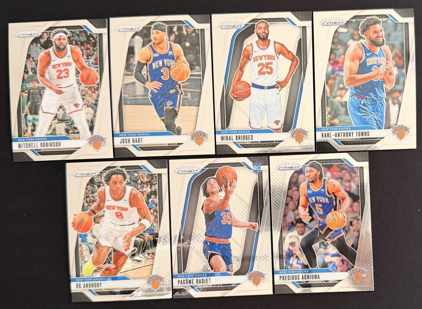 New York Knicks Team Lot Panini Prizm Cards Towns Bridges Hart RC NM NBA Card