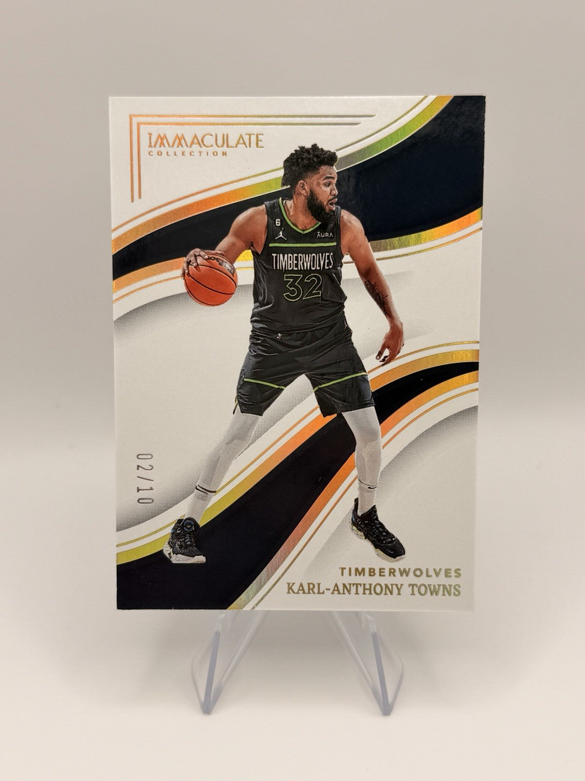 2022-23 Panini Immaculate Karl-Anthony Towns /10 Gold Parallel #30 Timberwolves