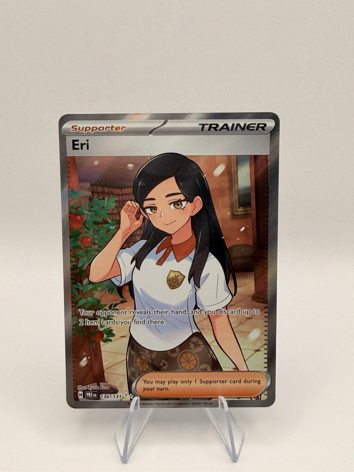 Pokemon Eri Illustration Rare 136/131 Prismatic Evolutions IR NM